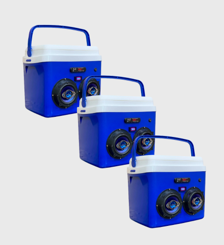 [3 UNIDADES] Cooler Térmico Bluetooth 32L